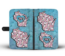 Load image into Gallery viewer, Cute Japanese Chin Floral Print Wallet Case-Free Shipping-WI State