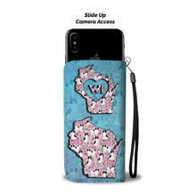 Load image into Gallery viewer, Cute Japanese Chin Floral Print Wallet Case-Free Shipping-WI State