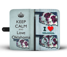 Load image into Gallery viewer, Brittany Dog Art Print Wallet Case-Free Shipping-OK State