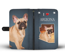 Load image into Gallery viewer, Cute French Bulldog Print Wallet Case-Free Shipping- AZ State