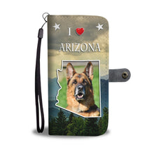 Load image into Gallery viewer, Cute German Shepherd Print Wallet Case-Free Shipping-AZ State
