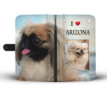 Load image into Gallery viewer, Cute Pekingese Dog Print Wallet Case-Free Shipping-AZ State