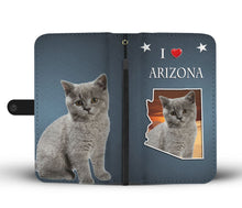 Load image into Gallery viewer, British Shorthair Cat Print Wallet Case-Free Shipping-AZ State