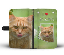 Load image into Gallery viewer, Cute Maine Coon Cat Print Wallet Case-Free Shipping-AZ State