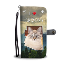 Load image into Gallery viewer, Cute American Bobtail Cat Print Wallet Case-Free Shipping-AZ State