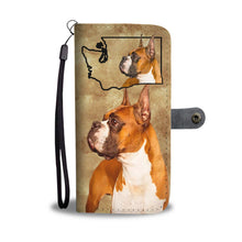 Load image into Gallery viewer, Boxer Dog Print Wallet Case-Free Shipping-WA State