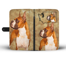 Load image into Gallery viewer, Boxer Dog Print Wallet Case-Free Shipping-WA State