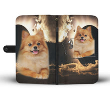Load image into Gallery viewer, Cute Pomeranian Dog Print Wallet Case-Free Shipping-WA State