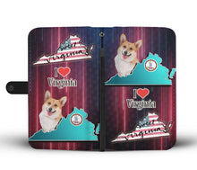 Load image into Gallery viewer, Cardigan Welsh Corgi Dog Print Wallet Case-Free Shipping-VA State