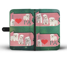 Load image into Gallery viewer, Cute Maltese Dog Print Wallet Case-Free Shipping-PA State