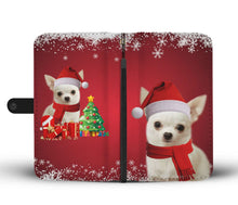 Load image into Gallery viewer, Chihuahua Christmas Print Wallet Case-Free Shipping