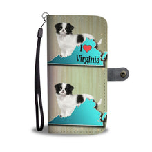 Load image into Gallery viewer, Cute Japanese Chin Dog Print Wallet Case-Free Shipping-VA State