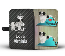 Load image into Gallery viewer, Cute Japanese Chin Dog Print Wallet Case-Free Shipping-VA State