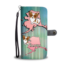 Load image into Gallery viewer, Cute Papillon Dog Art Print Wallet Case-Free Shipping-AK State