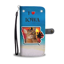 Load image into Gallery viewer, Abyssinian Cat Print Wallet Case-Free Shipping-IA State
