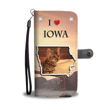 Load image into Gallery viewer, Cute Bengal Cat Print Wallet Case-Free Shipping-IA State