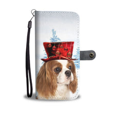 Load image into Gallery viewer, Cavalier King Charles Spaniel Christmas Print Wallet Case-Free Shipping