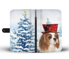 Load image into Gallery viewer, Cavalier King Charles Spaniel Christmas Print Wallet Case-Free Shipping