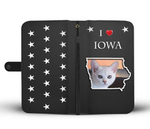 Load image into Gallery viewer, Burmilla Cat On Black Print Wallet Case-Free Shipping-IA State