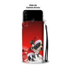 Load image into Gallery viewer, Cute Boston Terrier Red Christmas Print Wallet Case-Free Shipping