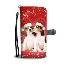 Load image into Gallery viewer, Cute Beagle Christmas Print Wallet Case-Free Shipping