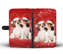 Load image into Gallery viewer, Cute Beagle Christmas Print Wallet Case-Free Shipping
