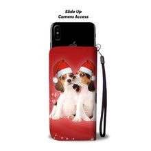 Load image into Gallery viewer, Cute Beagle Christmas Print Wallet Case-Free Shipping