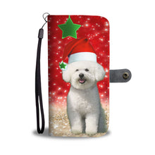 Load image into Gallery viewer, Cute Bichon Frise Christmas Print Wallet Case-Free Shipping