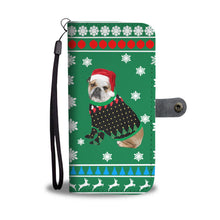 Load image into Gallery viewer, Bulldog Christmas Print Wallet Case-Free Shipping