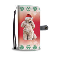 Load image into Gallery viewer, Cute Poodle Dog Christmas Print Wallet Case-Free Shipping