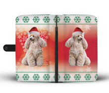 Load image into Gallery viewer, Cute Poodle Dog Christmas Print Wallet Case-Free Shipping