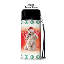 Load image into Gallery viewer, Cute Poodle Dog Christmas Print Wallet Case-Free Shipping