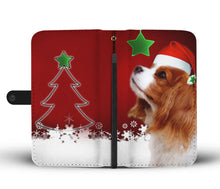 Load image into Gallery viewer, Cavalier King Charles Spaniel Christmas Print Wallet Case-Free Shipping
