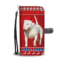 Load image into Gallery viewer, Cute Bull Terrier Christmas Print Wallet Case-Free Shipping