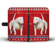 Load image into Gallery viewer, Cute Bull Terrier Christmas Print Wallet Case-Free Shipping