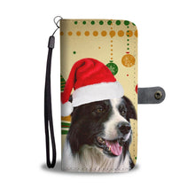 Load image into Gallery viewer, Cute Border Collie Christmas Print Wallet Case-Free Shipping