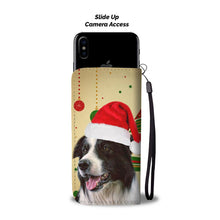 Load image into Gallery viewer, Cute Border Collie Christmas Print Wallet Case-Free Shipping