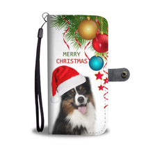 Load image into Gallery viewer, Cute Australian Shepherd Christmas Print Wallet Case-Free Shipping