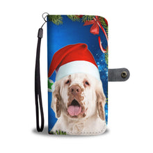 Load image into Gallery viewer, Clumber Spaniel On Christmas Print Wallet Case-Free Shipping