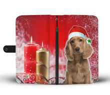 Load image into Gallery viewer, Cocker Spaniel On Christmas Print Wallet Case-Free Shipping