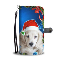 Load image into Gallery viewer, Cute Dachshund Dog On Christmas Print Wallet Case-Free Shipping