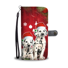 Load image into Gallery viewer, Cute Dalmatian Dog On Christmas Print Wallet Case-Free Shipping