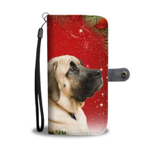 Load image into Gallery viewer, Cute English Mastiff On Christmas Print Wallet Case-Free Shipping