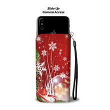 Load image into Gallery viewer, Cute English Mastiff On Christmas Print Wallet Case-Free Shipping