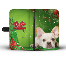 Load image into Gallery viewer, Cute French Bulldog On Christmas Print Wallet Case-Free Shipping