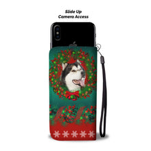 Load image into Gallery viewer, Cute Alaskan Malamute Christmas Print Wallet Case-Free Shipping
