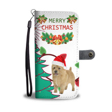 Load image into Gallery viewer, Cute Norwich Terrier Christmas Print Wallet Case-Free Shipping