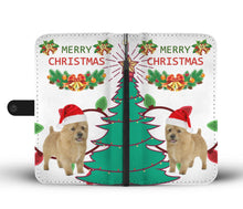 Load image into Gallery viewer, Cute Norwich Terrier Christmas Print Wallet Case-Free Shipping