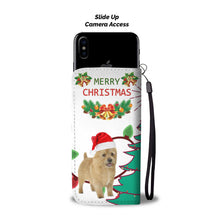 Load image into Gallery viewer, Cute Norwich Terrier Christmas Print Wallet Case-Free Shipping