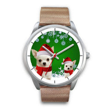 Load image into Gallery viewer, Chihuahua Christmas Print Wrist Watch-Free Shipping